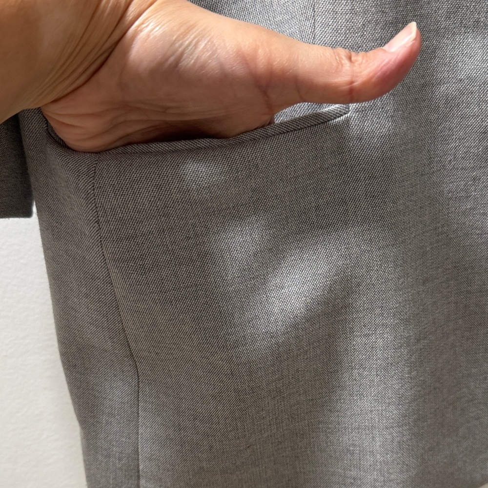 Calvin Klein Women's Light Gray Suit Jacket 14 - Picture 2 of 7